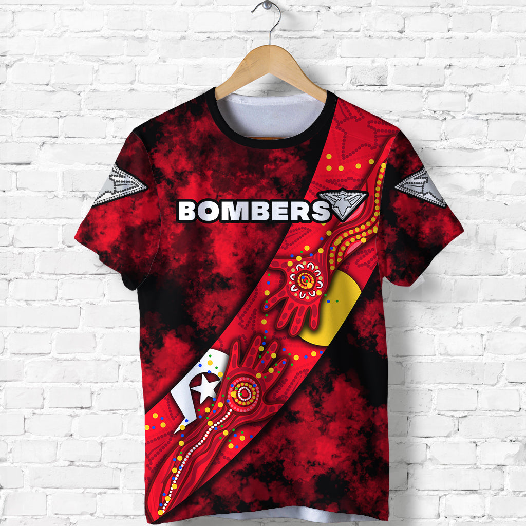 Bombers NAIDOC Week T shirt Essendon Aboriginal Special Version LT16 - Vibe Hoodie Shop