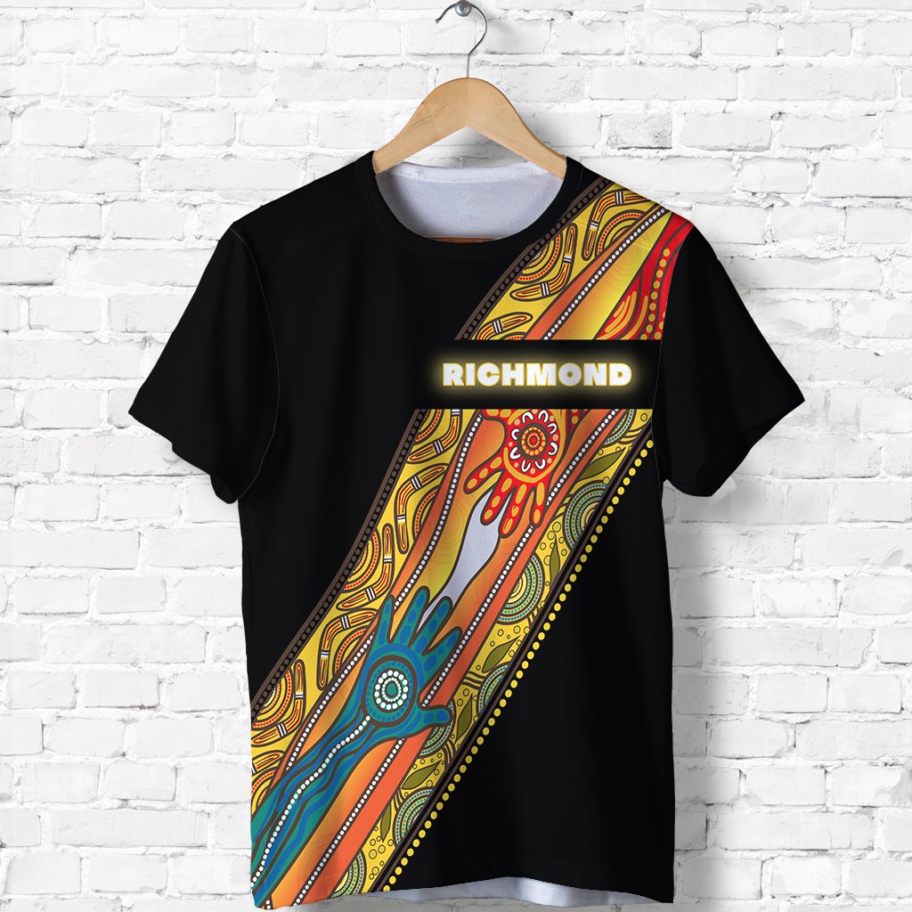 (Custom Personalised) Richmond Premier T shirt Tigers Aboriginal Sport Style - Vibe Hoodie Shop