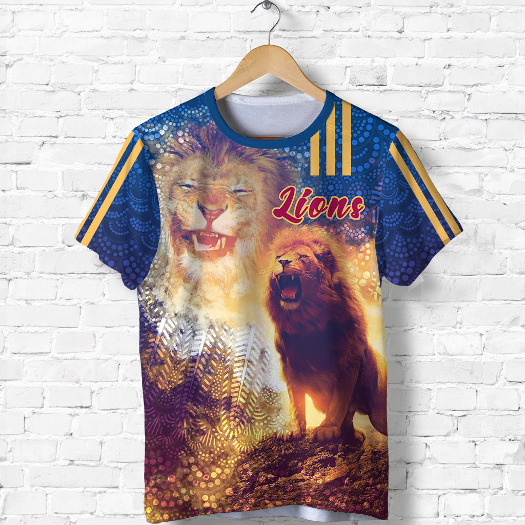 (Custom Personalised) Brisbane T shirt Lions 3D Sport Style LT16 - Vibe Hoodie Shop