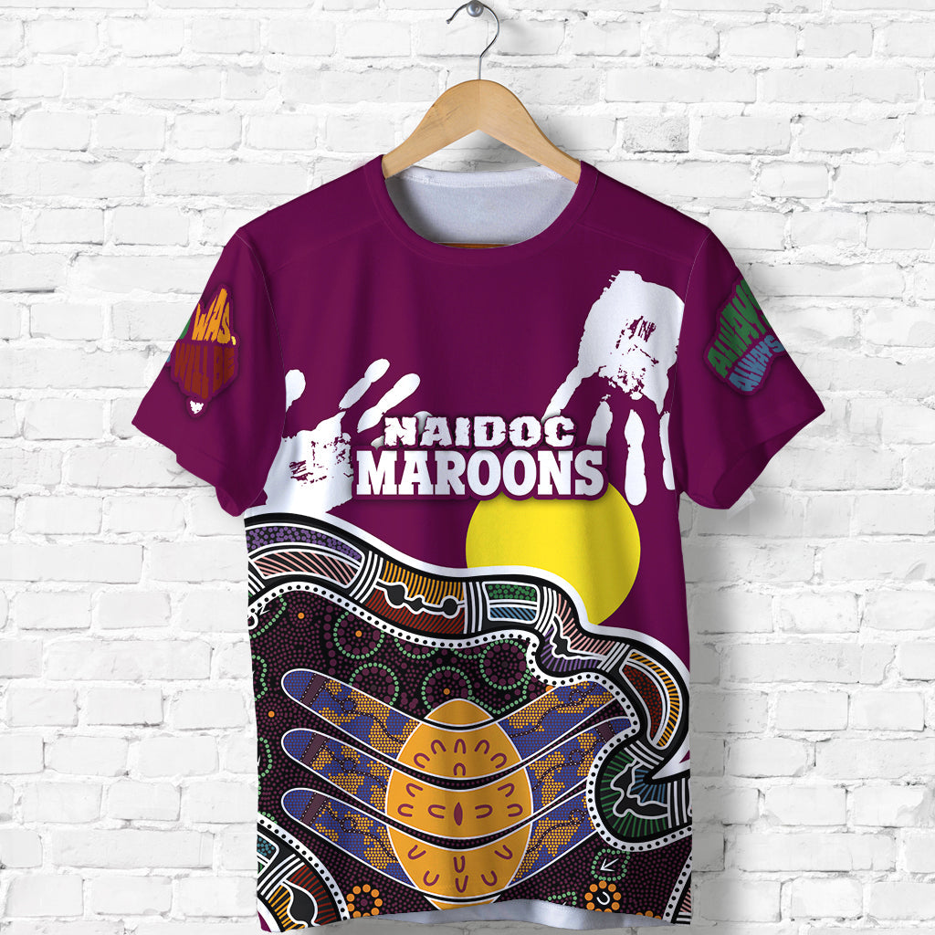 (Custom Personalised) Queensland NAIDOC Week T shirt Maroons Aboriginal Style LT16 - Vibe Hoodie Shop