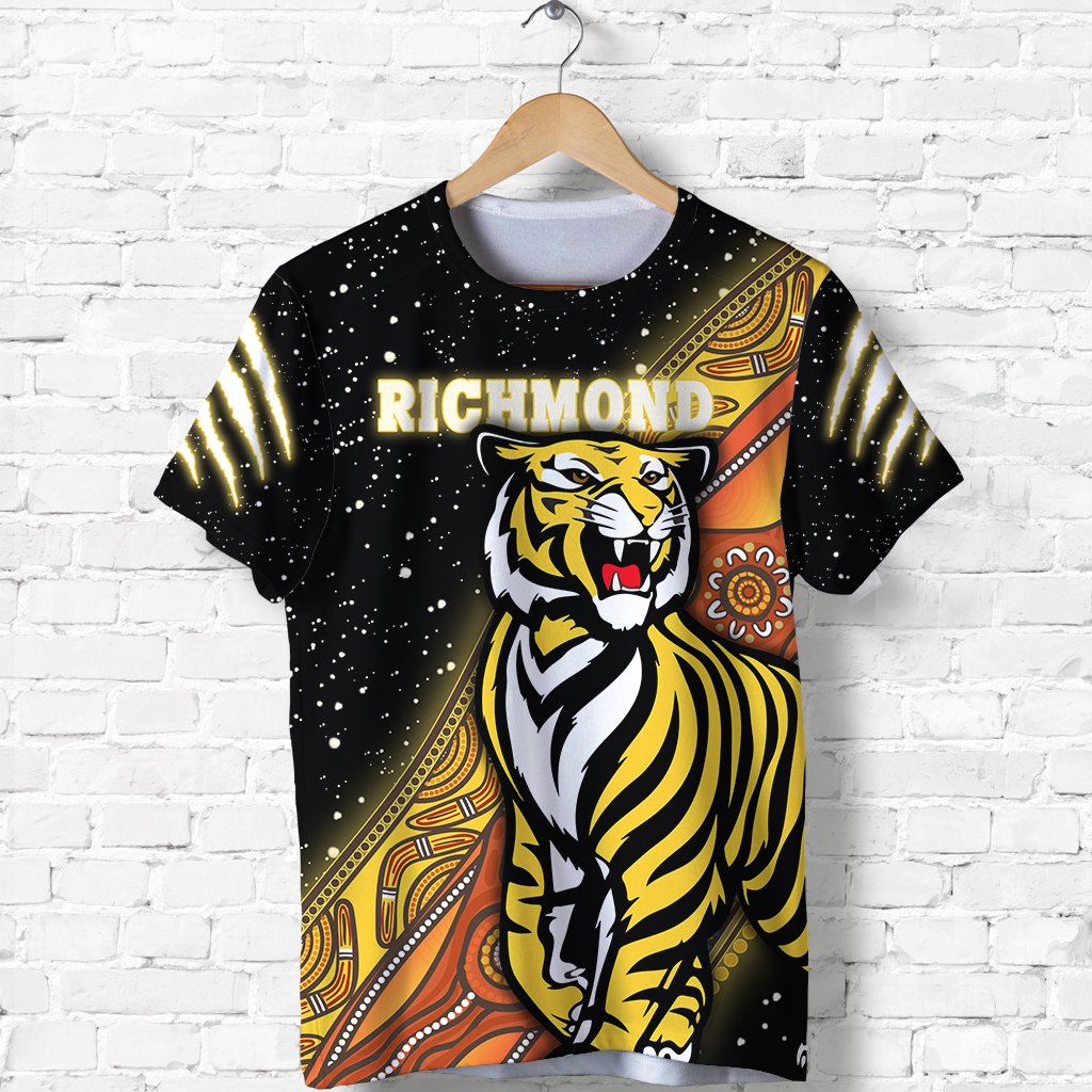 (Custom Personalised) Richmond Premier T shirt Tigers Aboriginal - Vibe Hoodie Shop