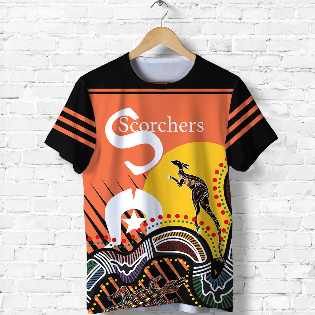 Perth T shirt Scorchers NAIDOC Week Aboriginal - LT16 - Vibe Hoodie Shop