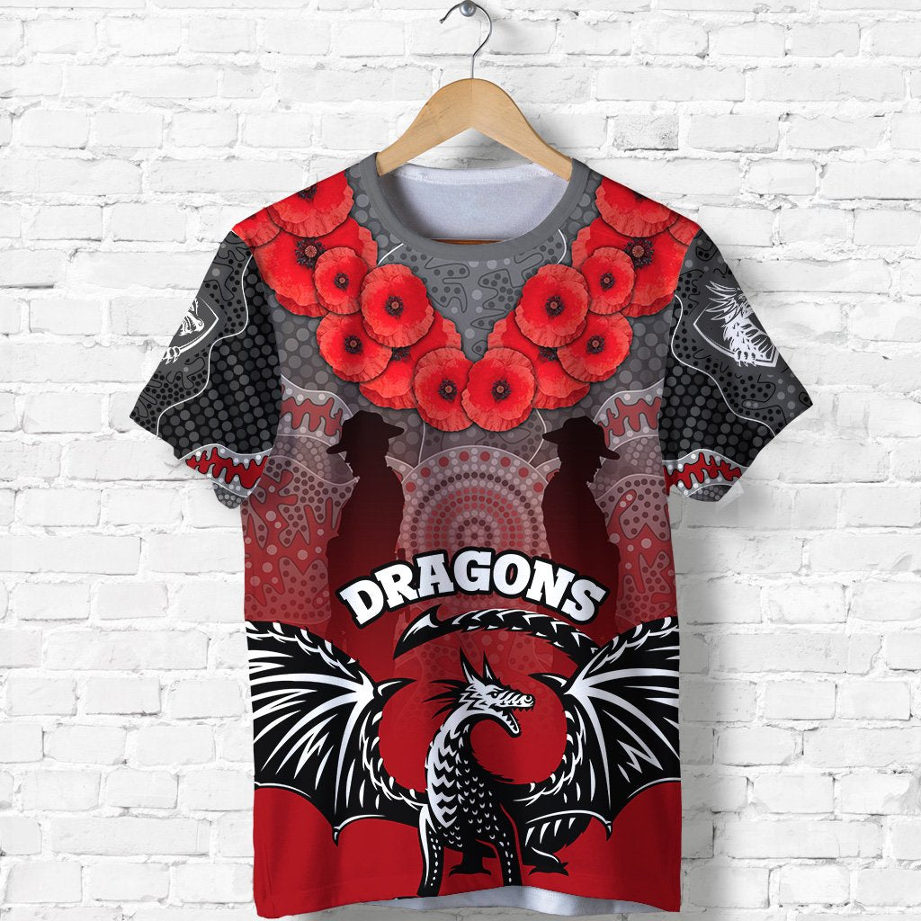 Dragons T shirt St. George ANZAC Day - Vibe Hoodie Shop