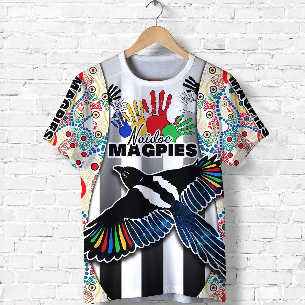 (Custom Personalised) Magpies NAIDOC Week T shirt Collingwood Modern Style - Vibe Hoodie Shop