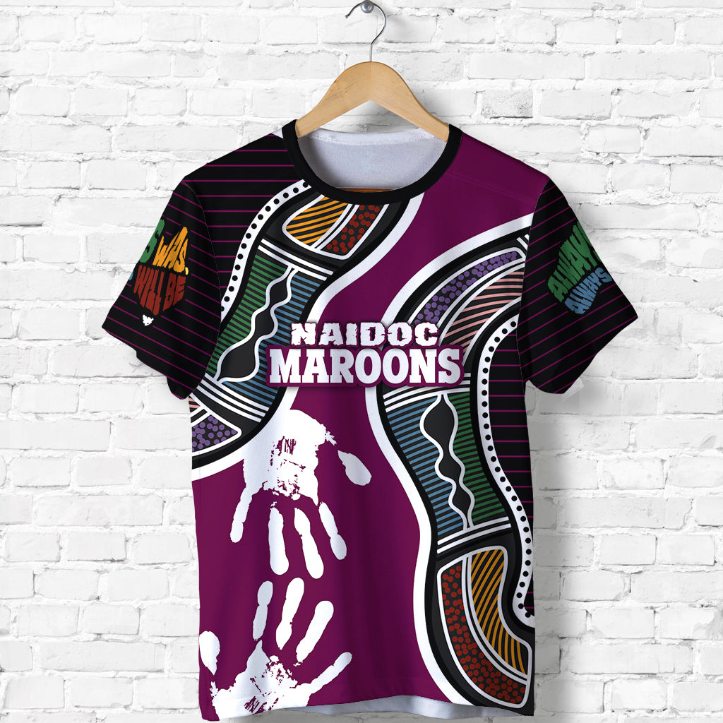 (Custom Personalised) Queensland NAIDOC Week T shirt Maroons Aboriginal Sport Style LT16 - Vibe Hoodie Shop