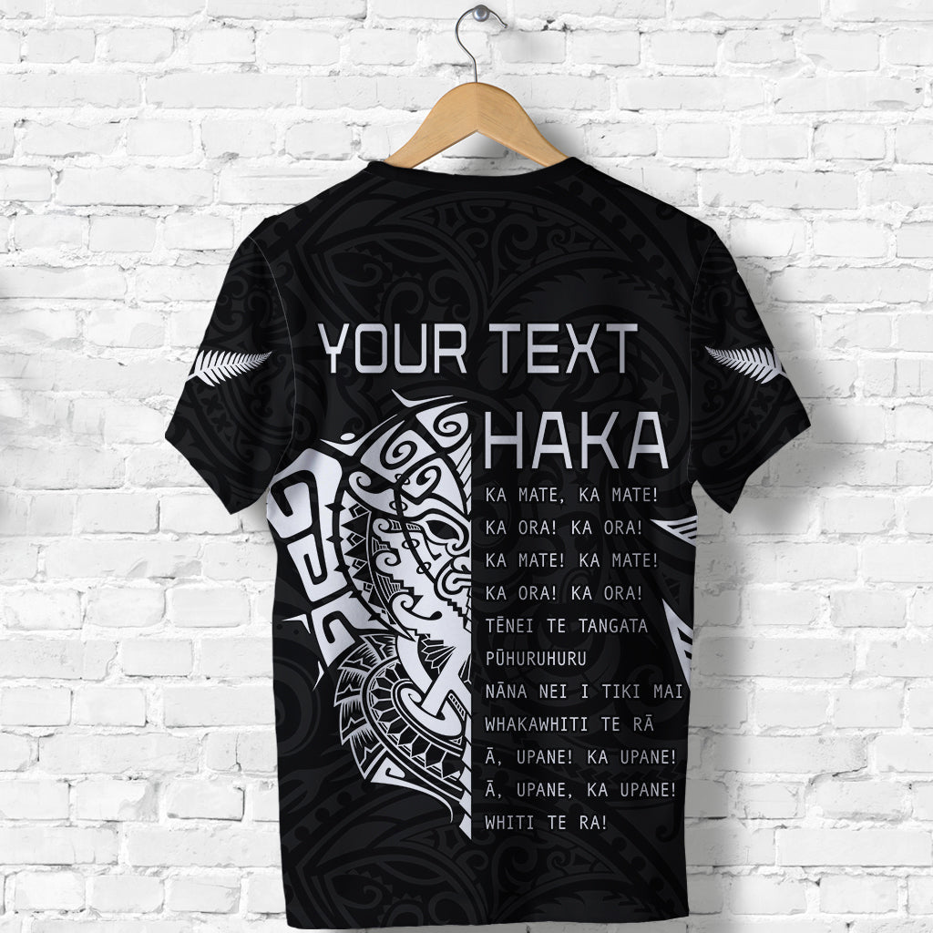 (Custom Personalised) New Zealand Rugby T Shirt Haka mix Ta Moko - Vibe Hoodie Shop