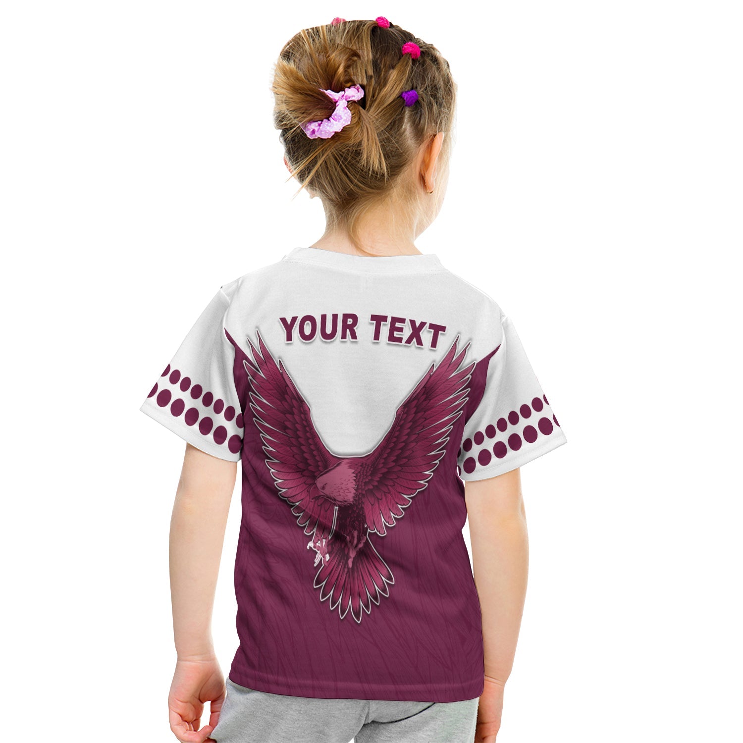 (Custom Personalised) Sea Eagles 2021 T shirt KID Manly Warringah Feather - Vibe Hoodie Shop