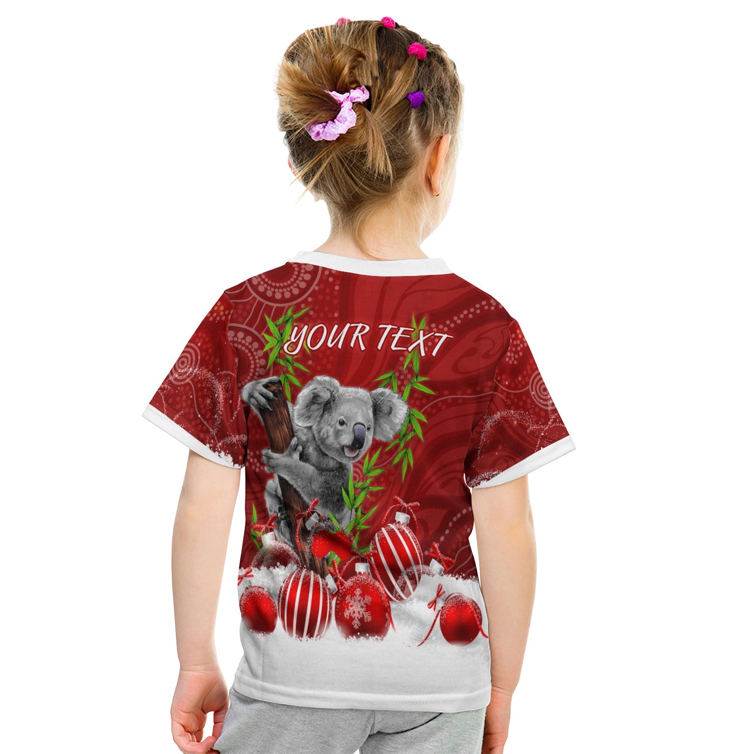 (Custom Personalised) Australia Koala Aboriginal T shirt KID Merry Christmas - Vibe Hoodie Shop