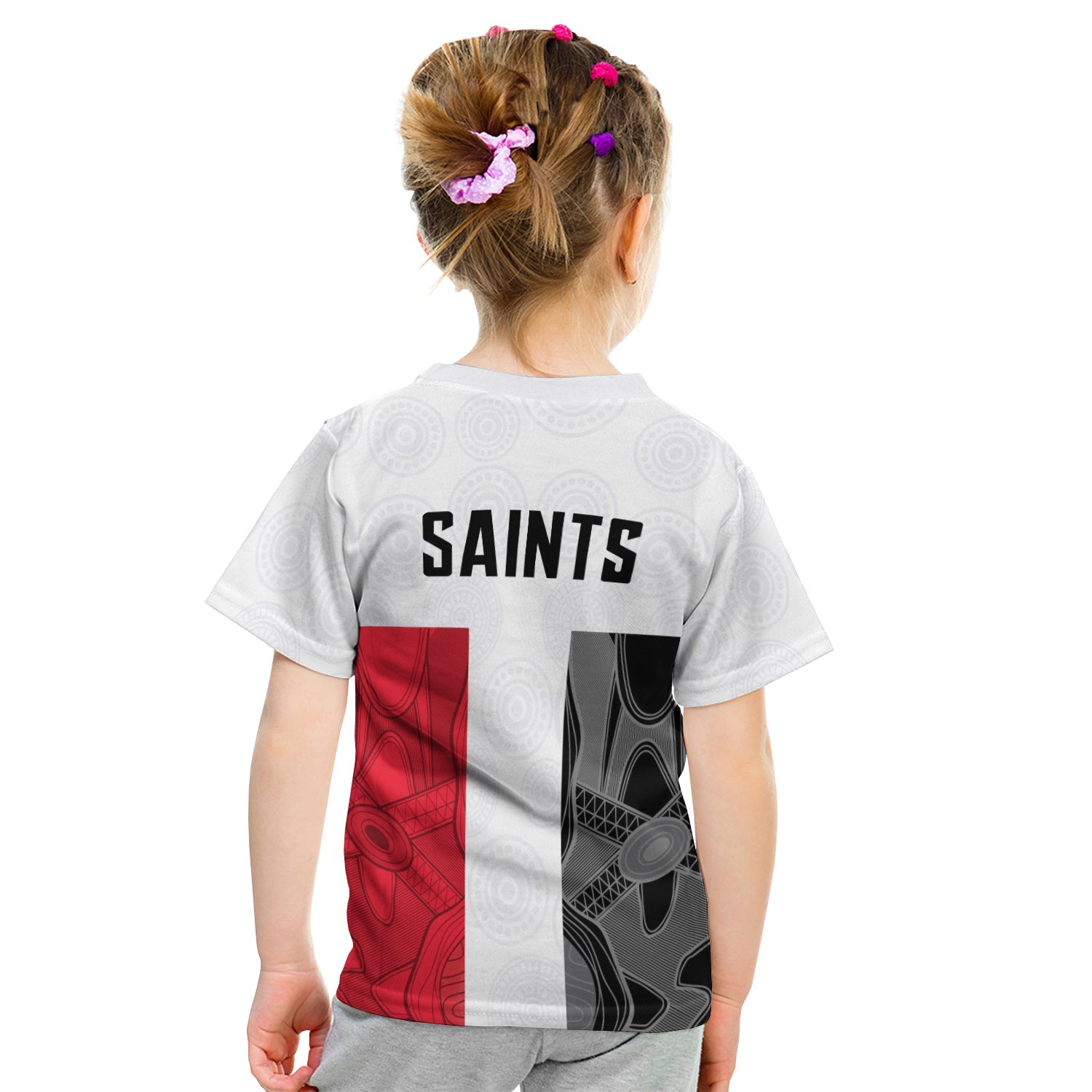 (Custom Personalised) Saints Football T shirt KID St Kilda Indigenous - Vibe Hoodie Shop