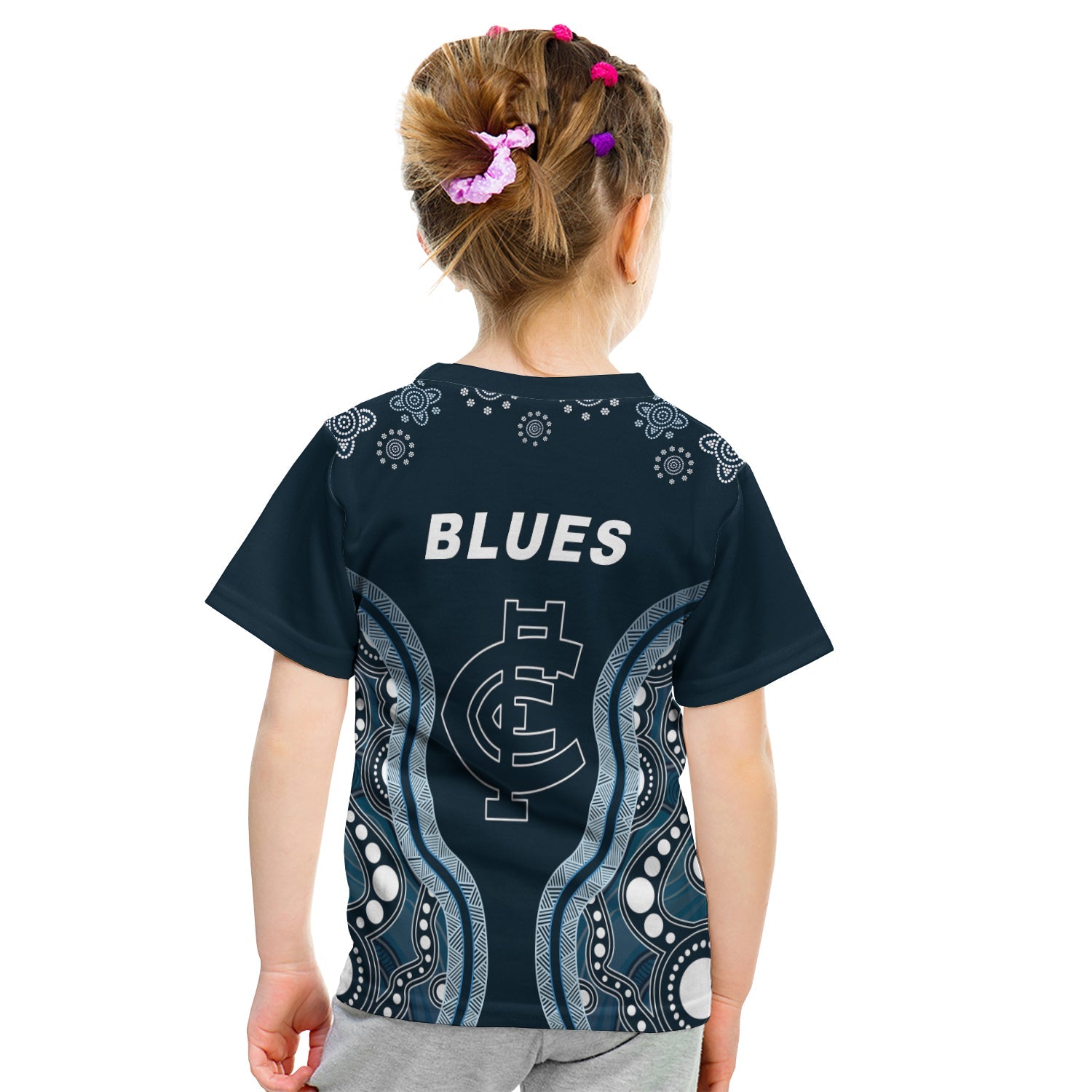 (Custom Personalised) Go Blues T shirt KID Simple Indigenous - Vibe Hoodie Shop