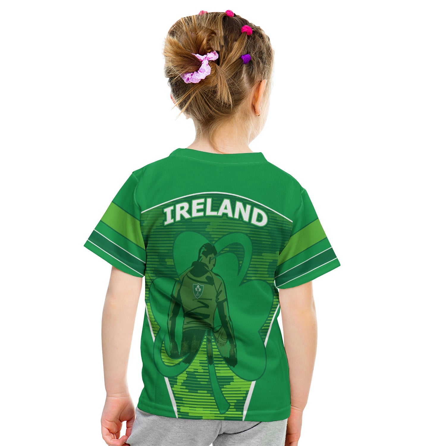 (Custom Personalised) Ireland T shirt KID Irish Rugby - Vibe Hoodie Shop