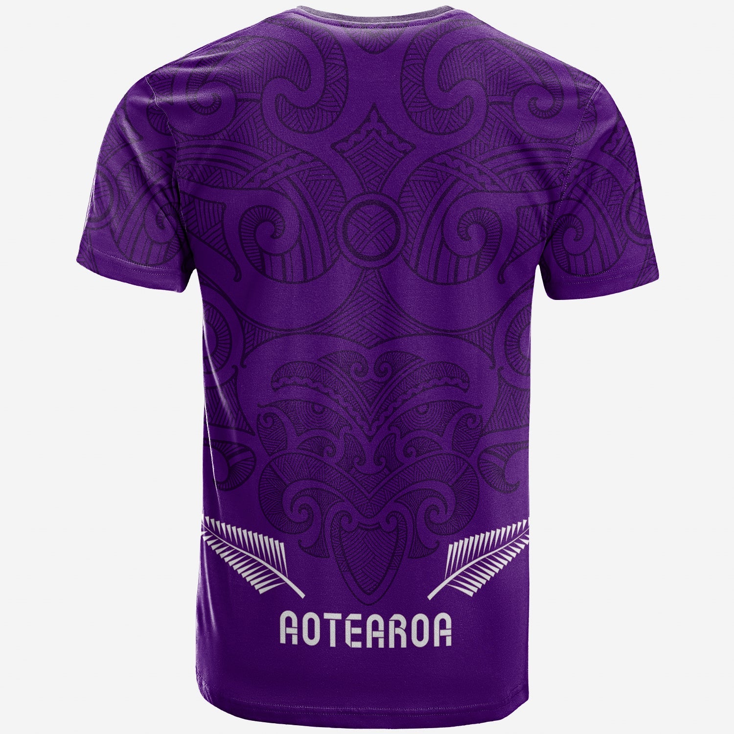 Maori 2021 T shirt - Purple Aotearoa Tattoo - Vibe Hoodie Shop