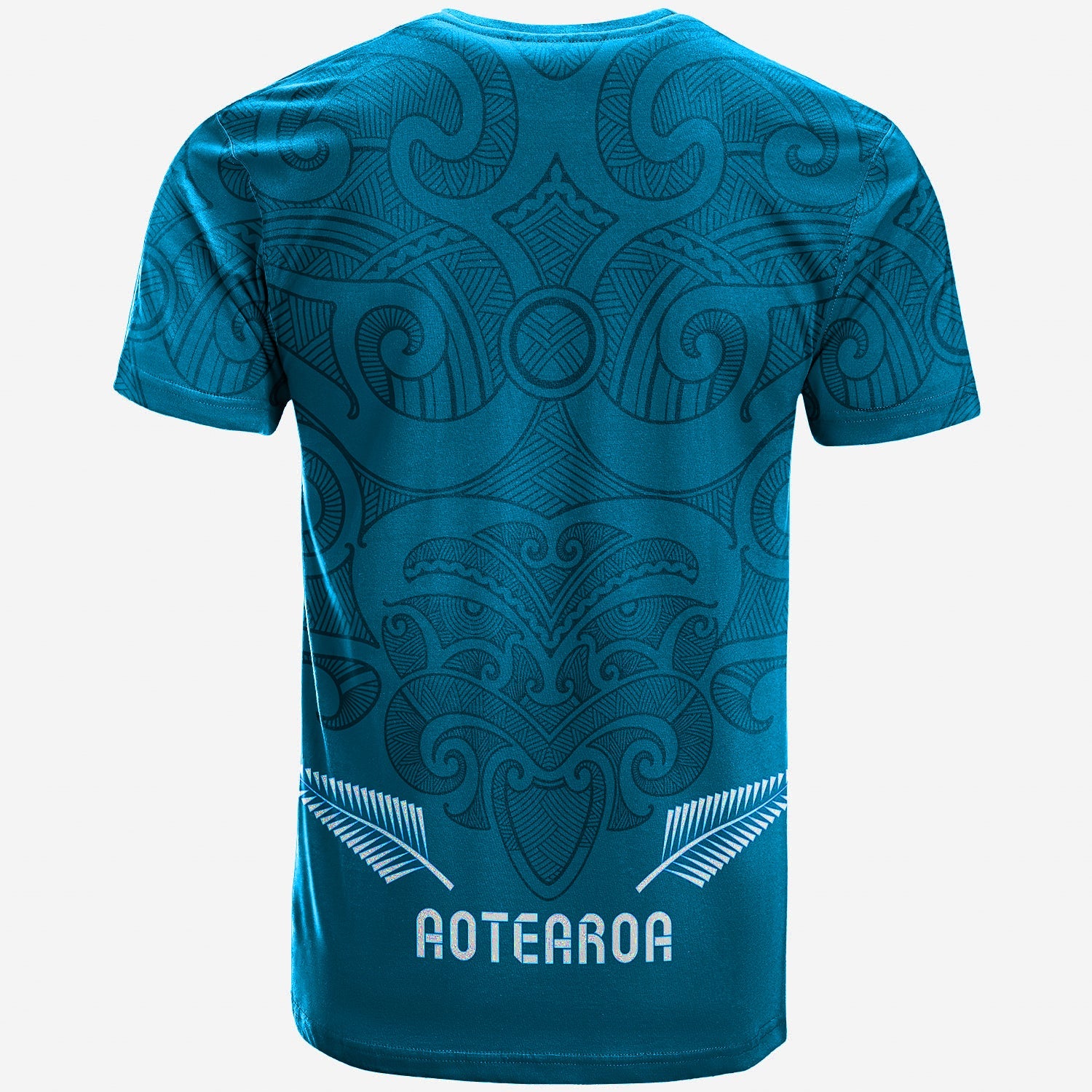 Maori 2021 T shirt - Turquoise Aotearoa Tattoo - Vibe Hoodie Shop