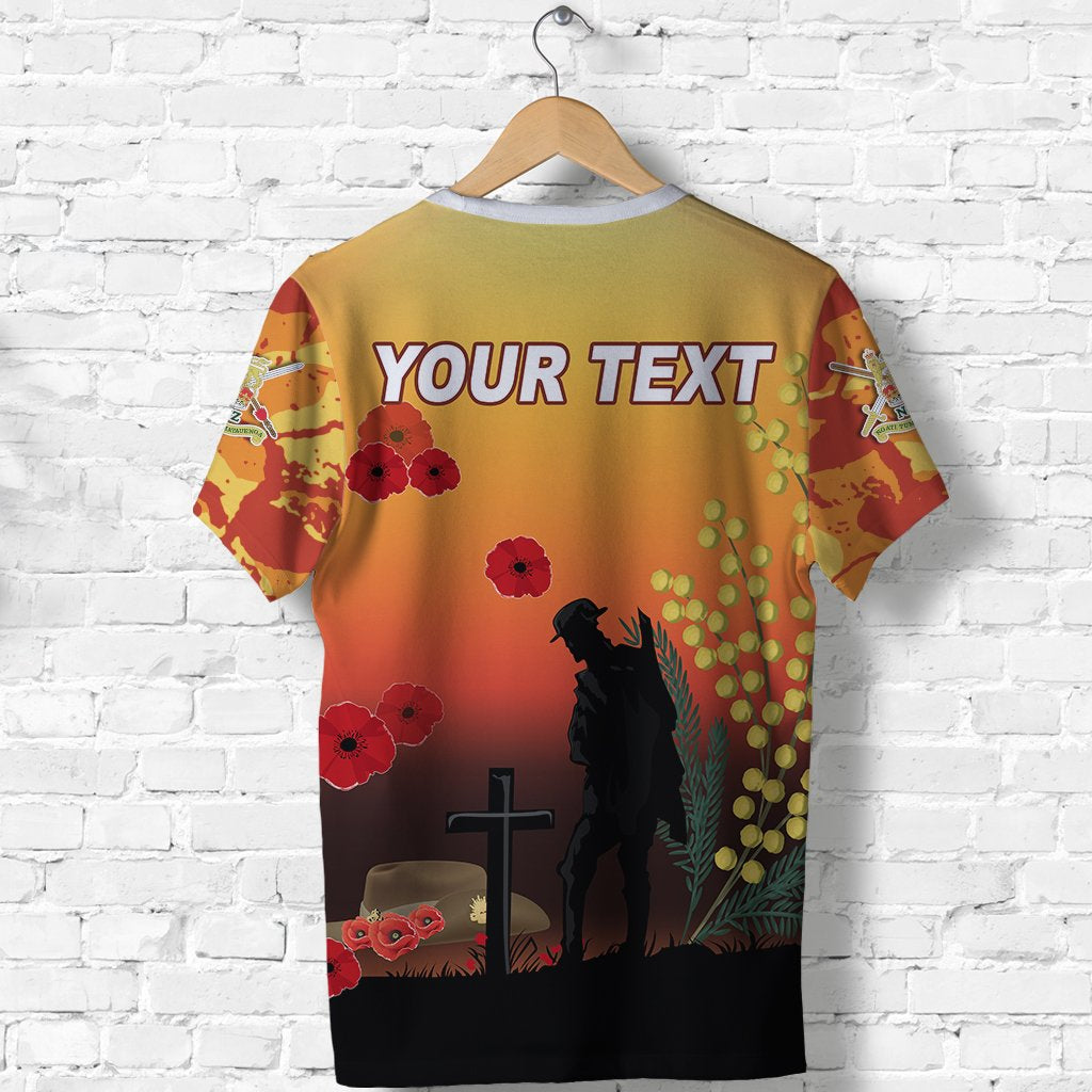 (Custom Personalised) Australian ANZAC Day T shirt Lest We Forget 2021 - Style - Vibe Hoodie Shop