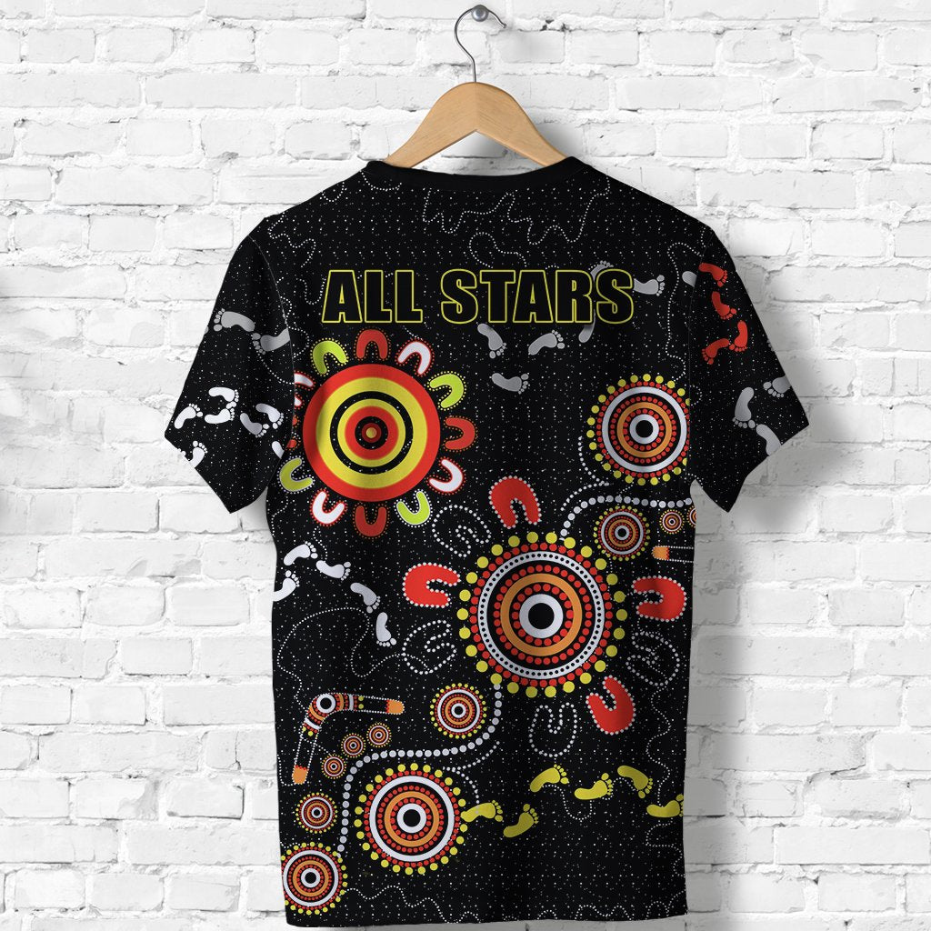 (Custom Personalised) All Stars T shirt Style Shimmering Indigenous - Vibe Hoodie Shop