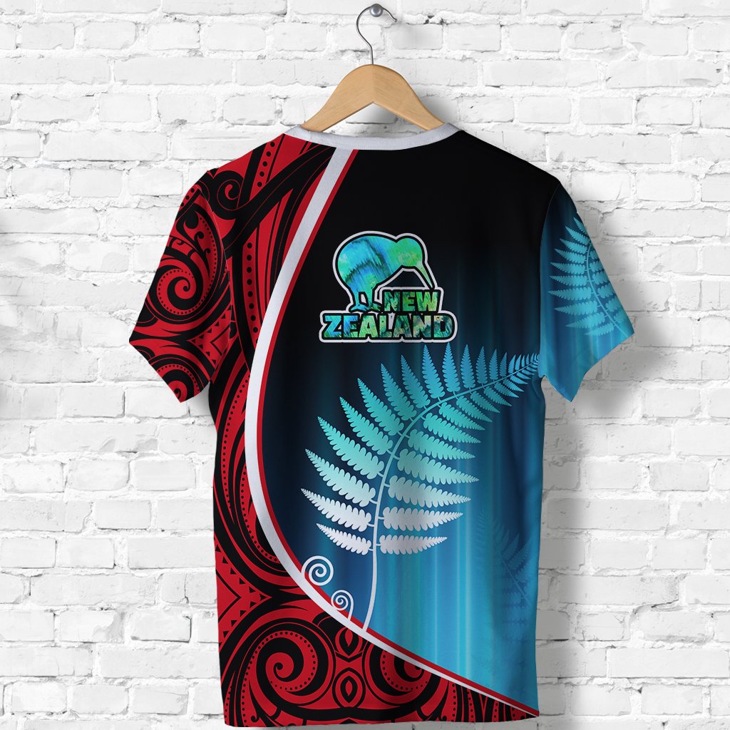 Aotearoa Rugby Black Maori T shirt Kiwi and Silver Fern New Zealand - Vibe Hoodie Shop