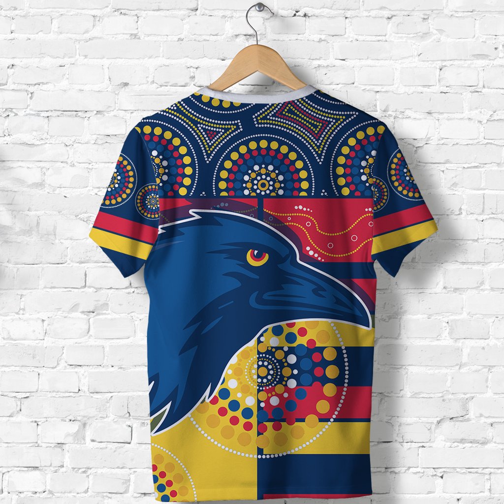 (Custom Personalised) Adelaide T shirt Indigenous Crows - Vibe Hoodie Shop