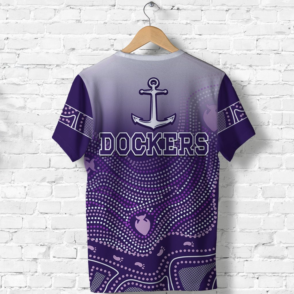 (Custom Personalised) Dockers T shirt Indigenous Fremantle - Vibe Hoodie Shop