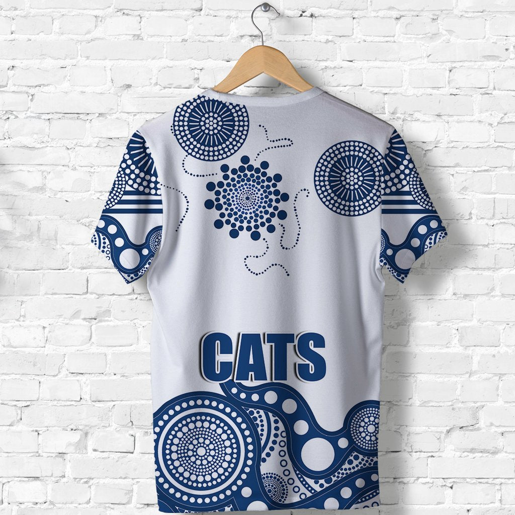 (Custom Personalised) Cats T shirt Geelong Indigenous - Vibe Hoodie Shop