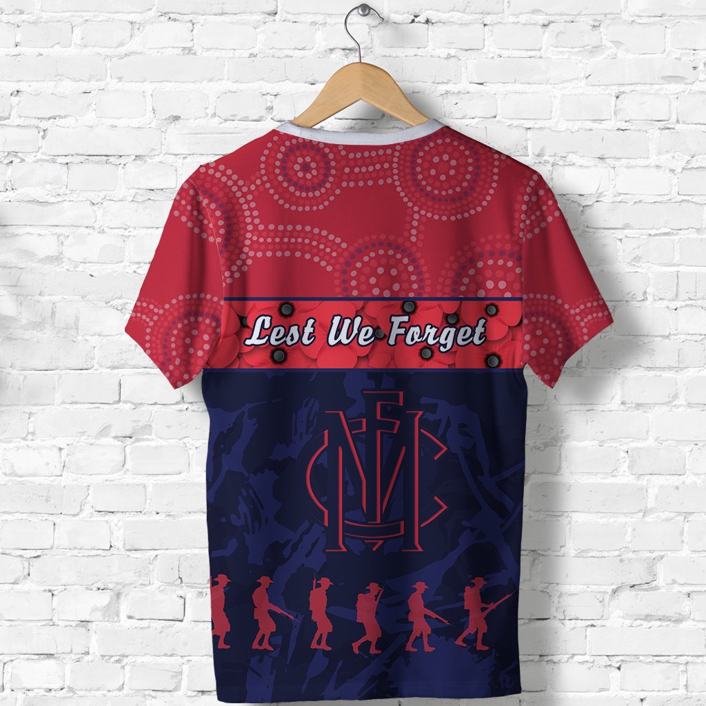 Demons ANZAC Day Indigenous T shirt Melbourne Fancy - Vibe Hoodie Shop