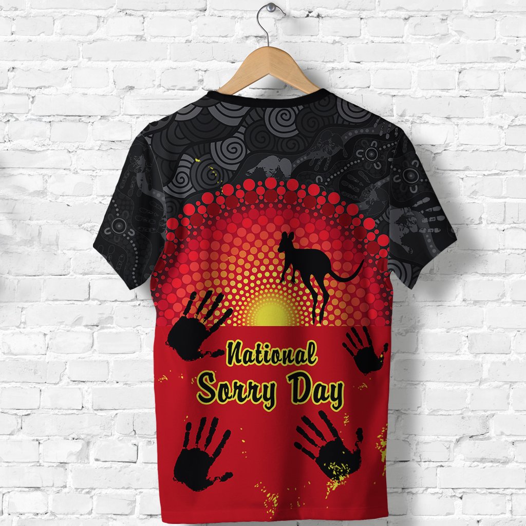 (Custom Personalised) National Sorry Day T shirt Version 02 - Australian Aboriginal - Vibe Hoodie Shop