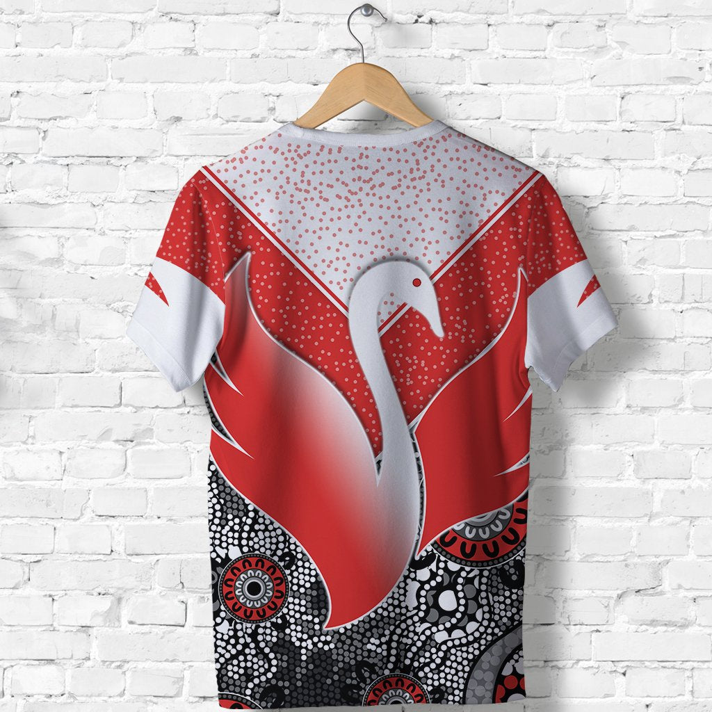 Swans Indigenous T shirt Sydney Style - Vibe Hoodie Shop