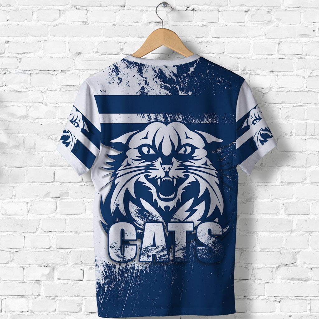 Cats T shirt Geelong Style Grunge - Vibe Hoodie Shop