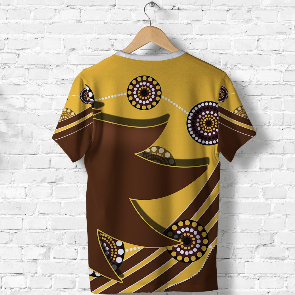 (Custom Personalised) Pride Hawks T shirt Hawthorn Indigenous - Vibe Hoodie Shop