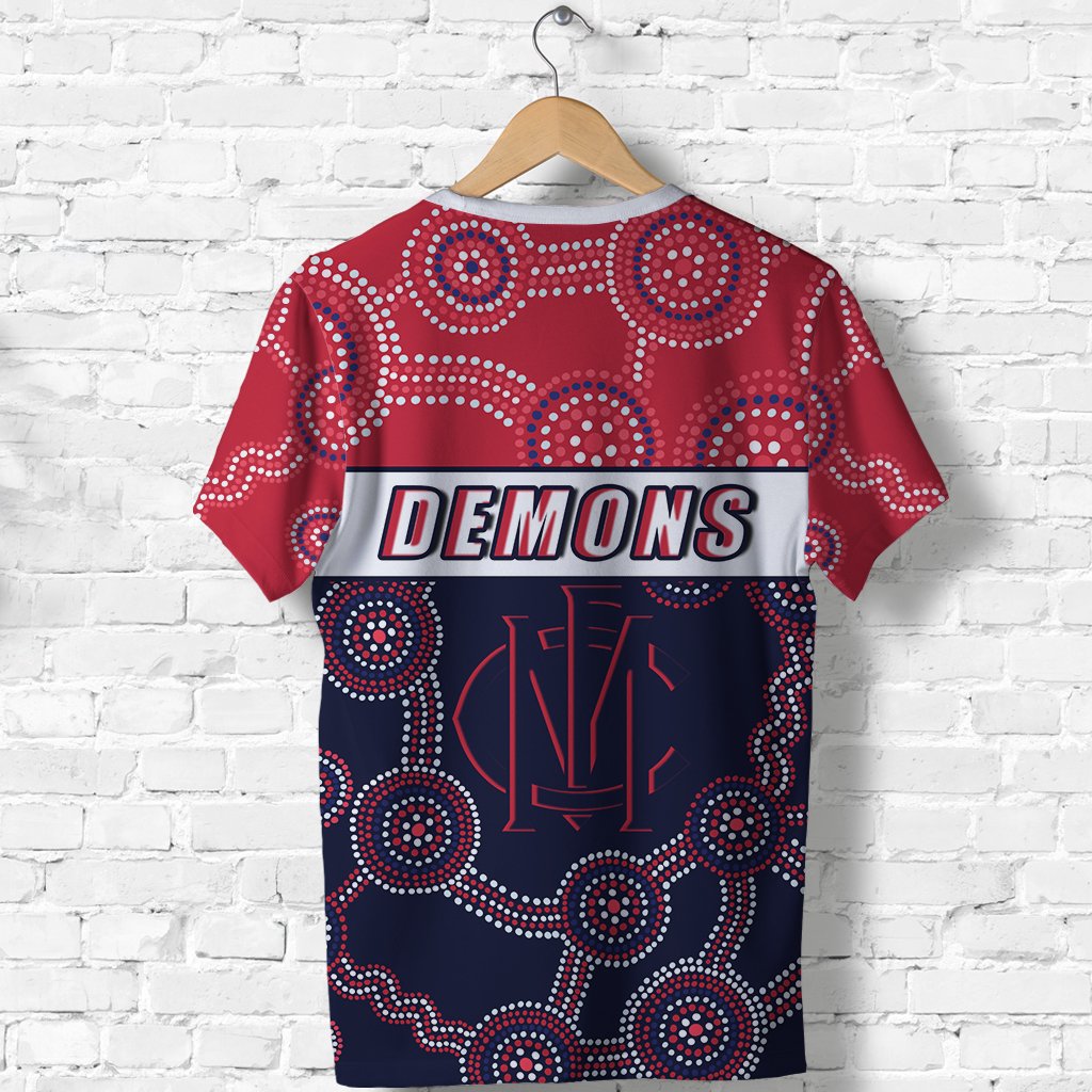 (Custom Personalised) Demons Indigenous T shirt Melbourne Fancy - Vibe Hoodie Shop