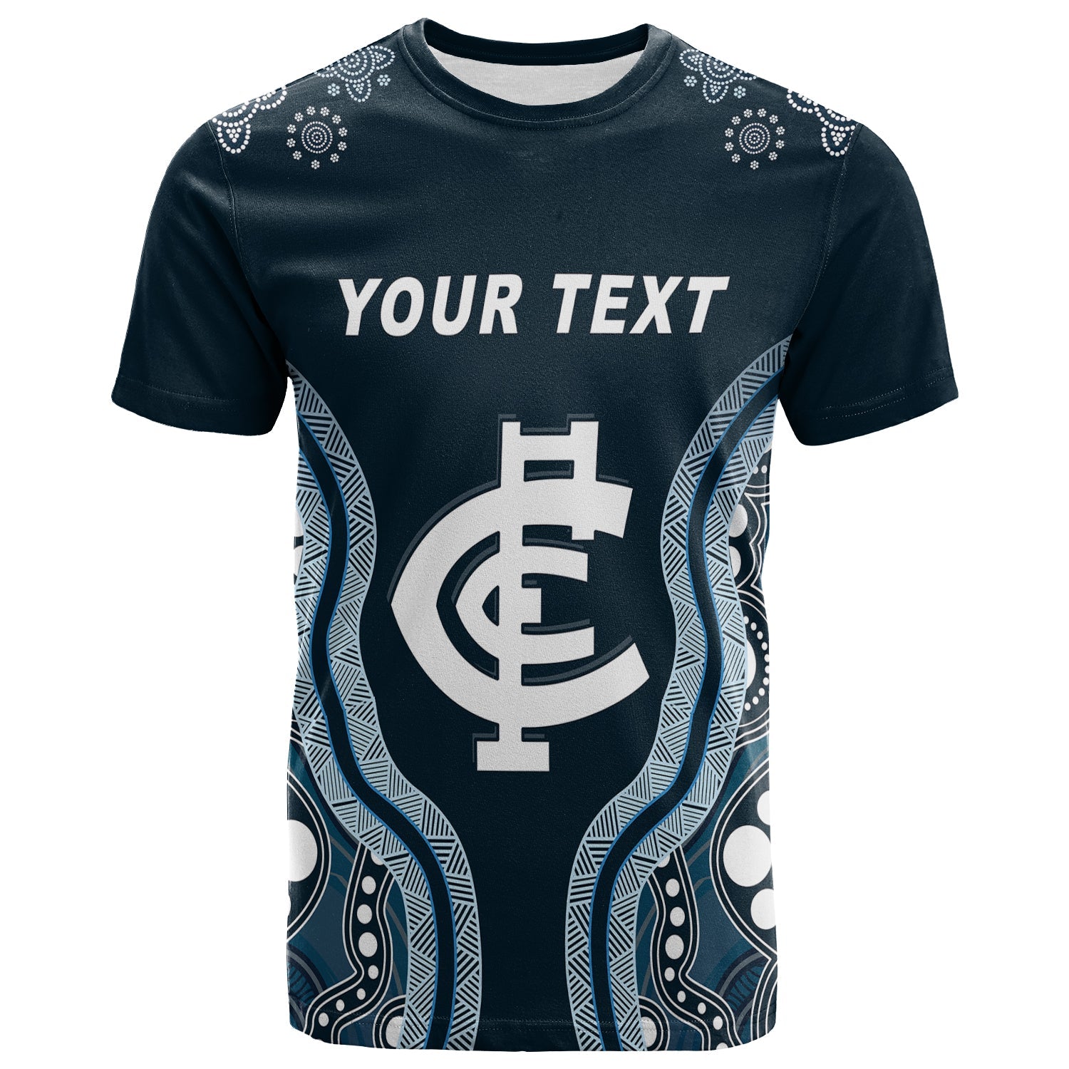 (Custom Personalised) Go Blues T shirt Simple Indigenous - Vibe Hoodie Shop