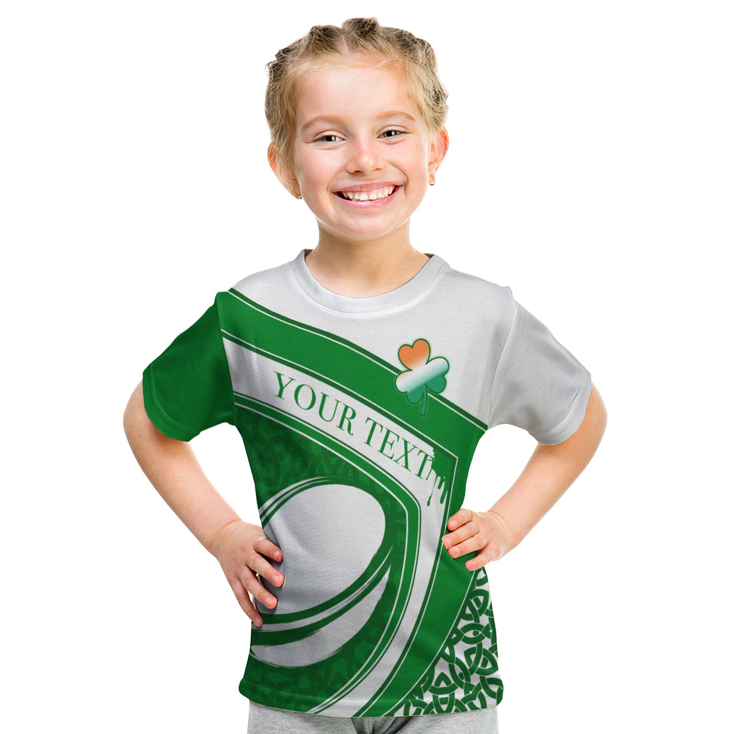 (Custom Personalised) Ireland Rugby T shirt KID Splendor Celtic - Vibe Hoodie Shop