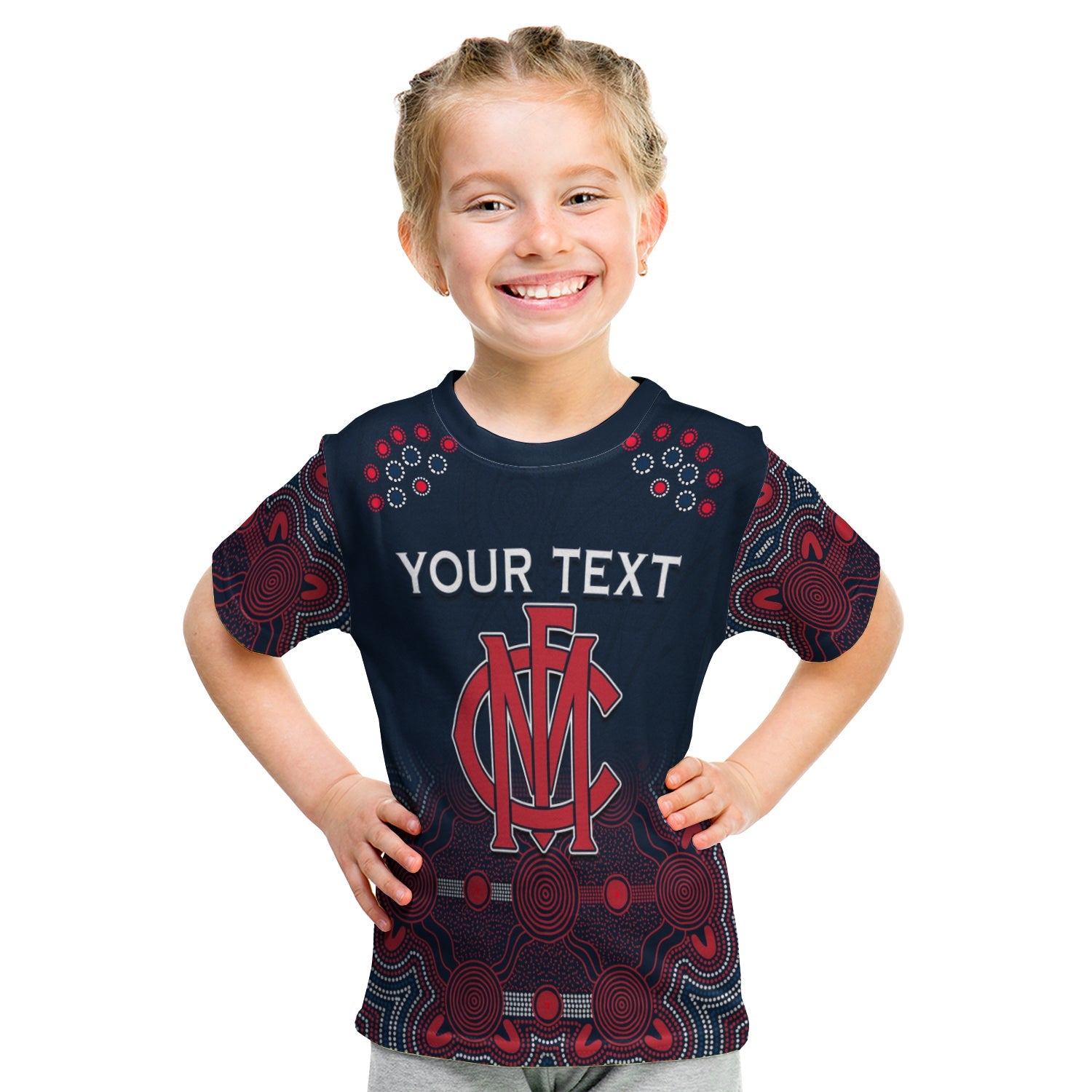 (Custom Personalised) Demons Indigenous T shirt KID Premiers 2021 Champion - Vibe Hoodie Shop