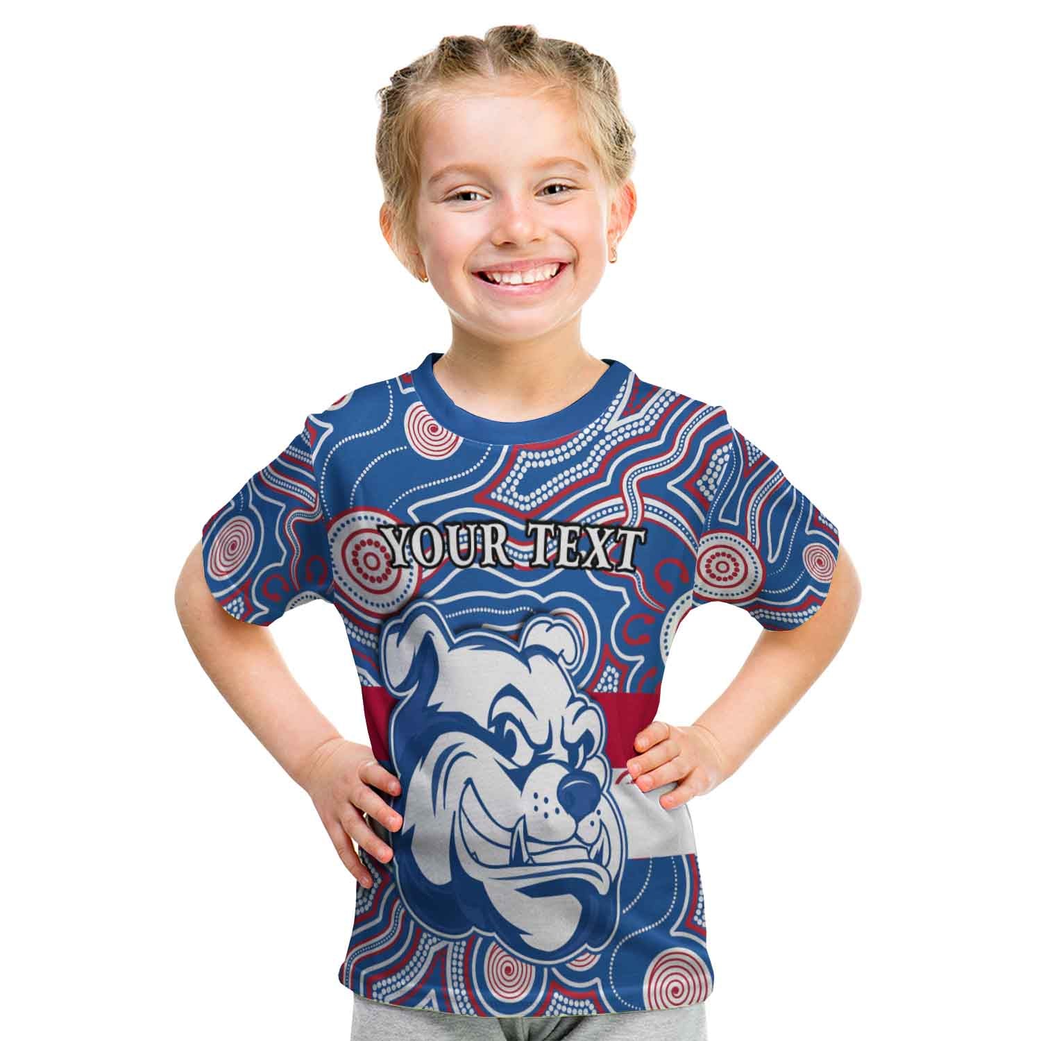 (Custom Personalised) Bulldogs Champion 2021 T shirt KID Western Indigenous Always Proud - Vibe Hoodie Shop