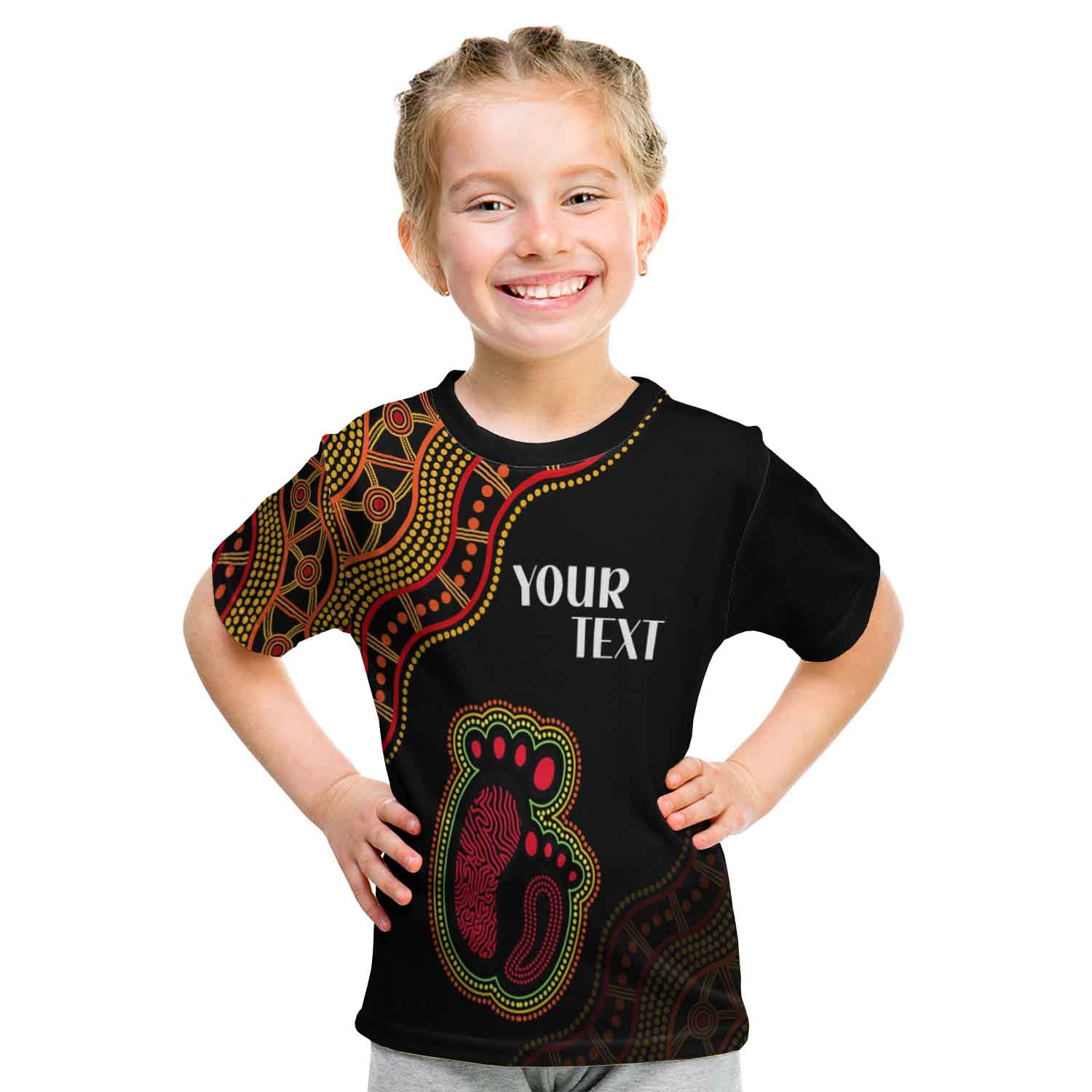 (Custom Personalised) Australia Mother Day Aboriginal T shirt KID The Greatest MOM - Vibe Hoodie Shop