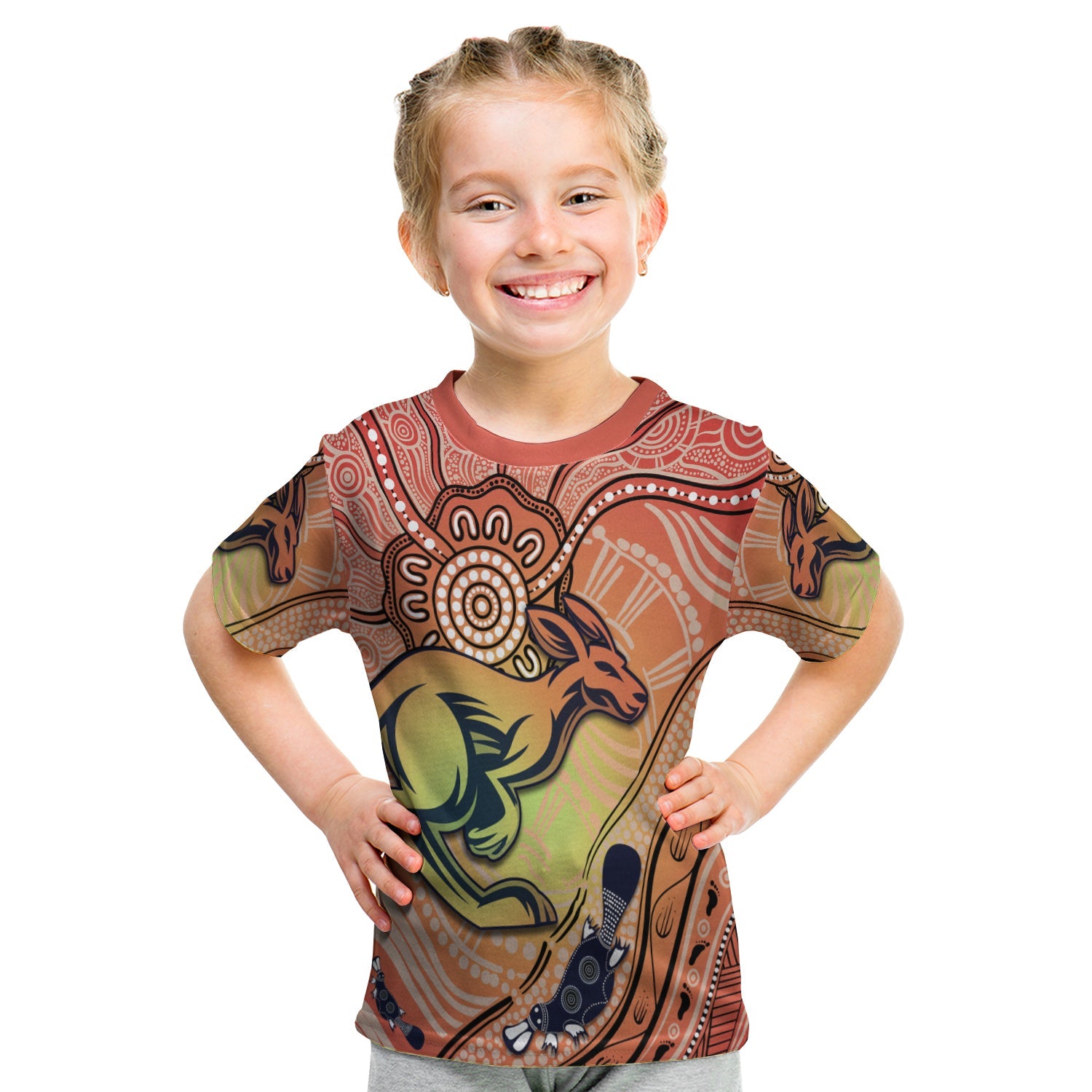 (Custom Personalised) Kangaroos Indigenous T shirt KID Beautiful Life - Vibe Hoodie Shop