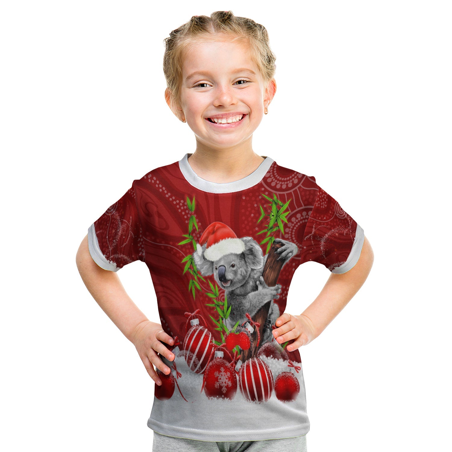 (Custom Personalised) Australia Koala Aboriginal T shirt KID Merry Christmas - Vibe Hoodie Shop