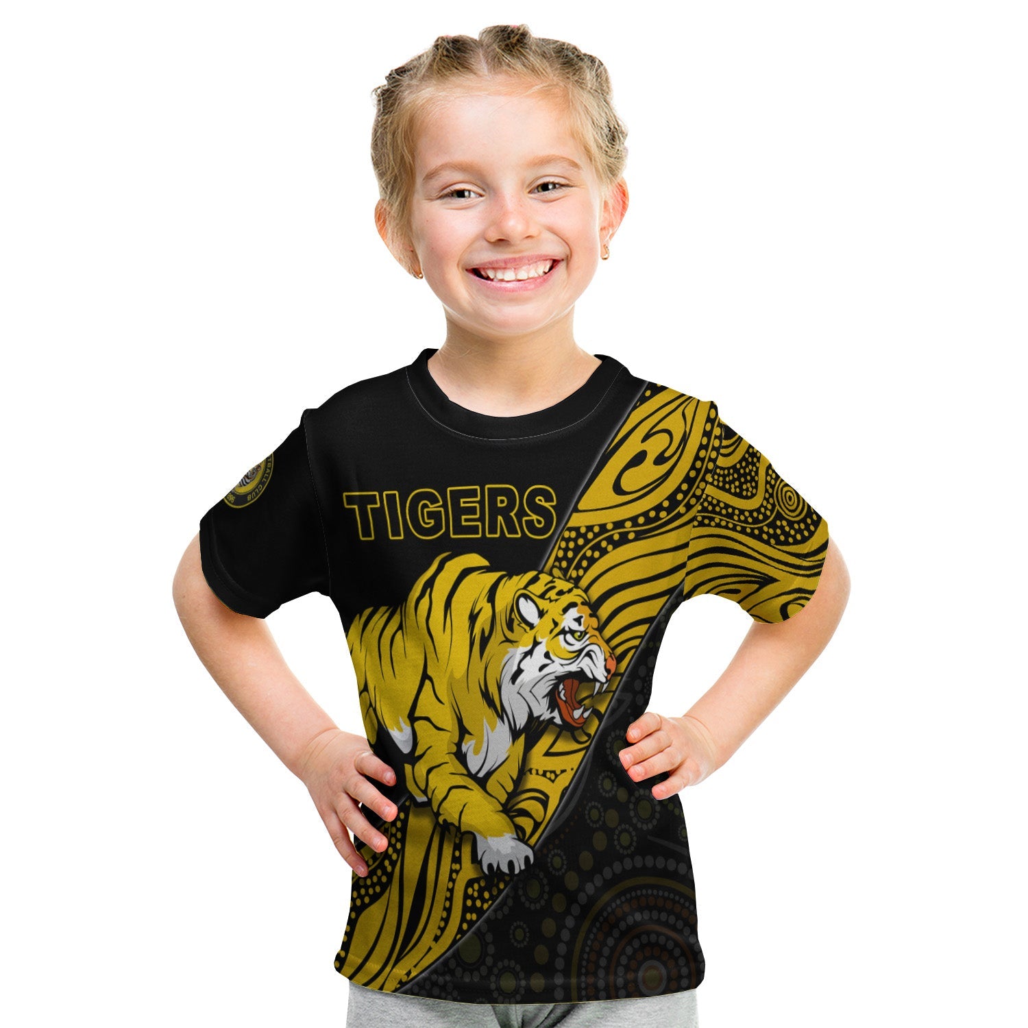 (Custom Personalised) Boulder City Football Club T shirt KID Goldfields Football Indigenous Tigers - Vibe Hoodie Shop