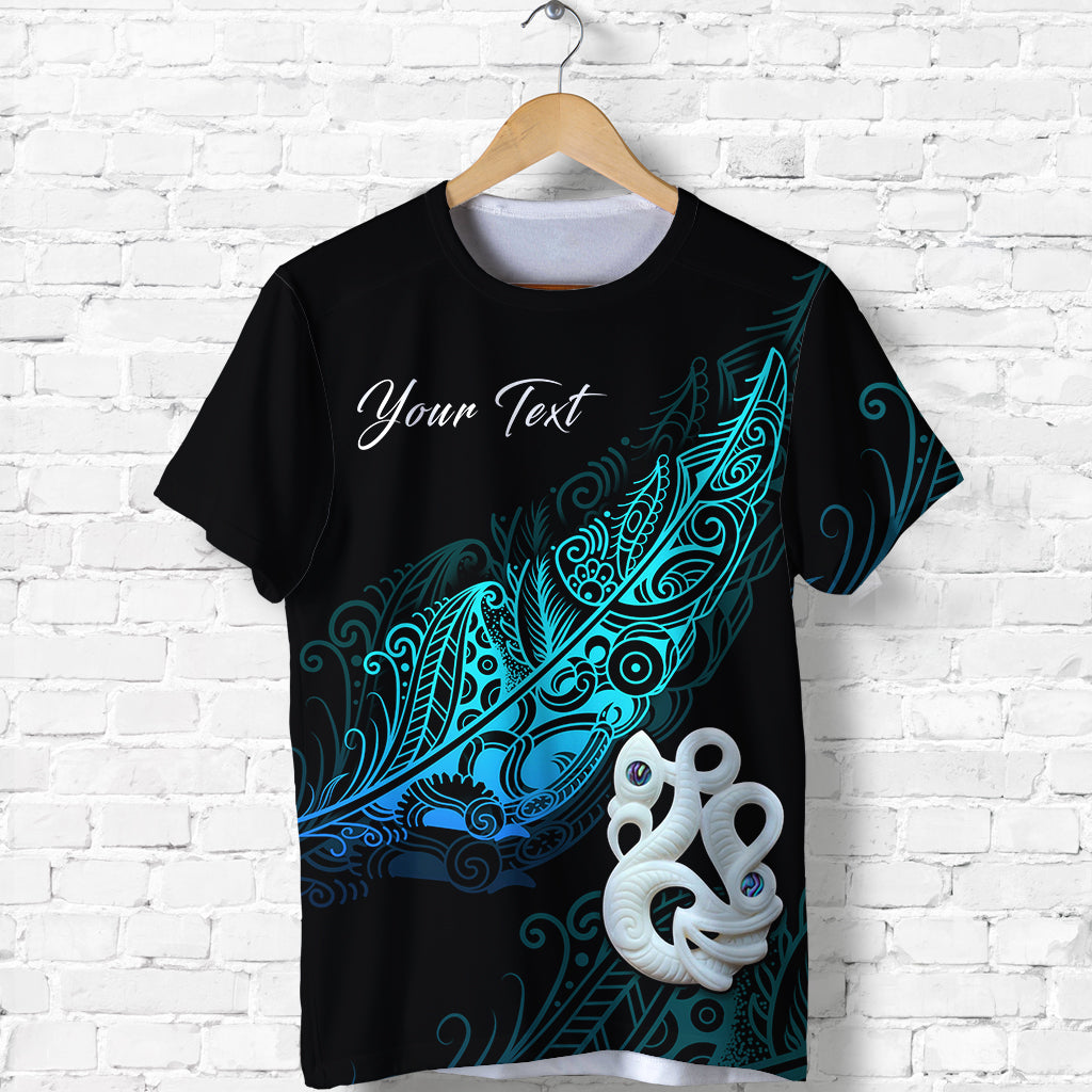 (Custom Personalised) Aotearoa T shirt Fern Mix Manaia Matau - Vibe Hoodie Shop