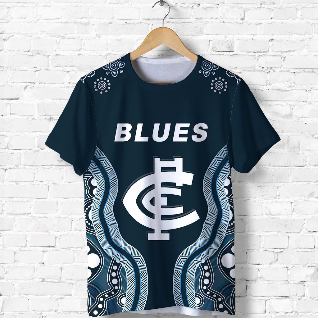 Go Blues T shirt Simple Indigenous - Vibe Hoodie Shop