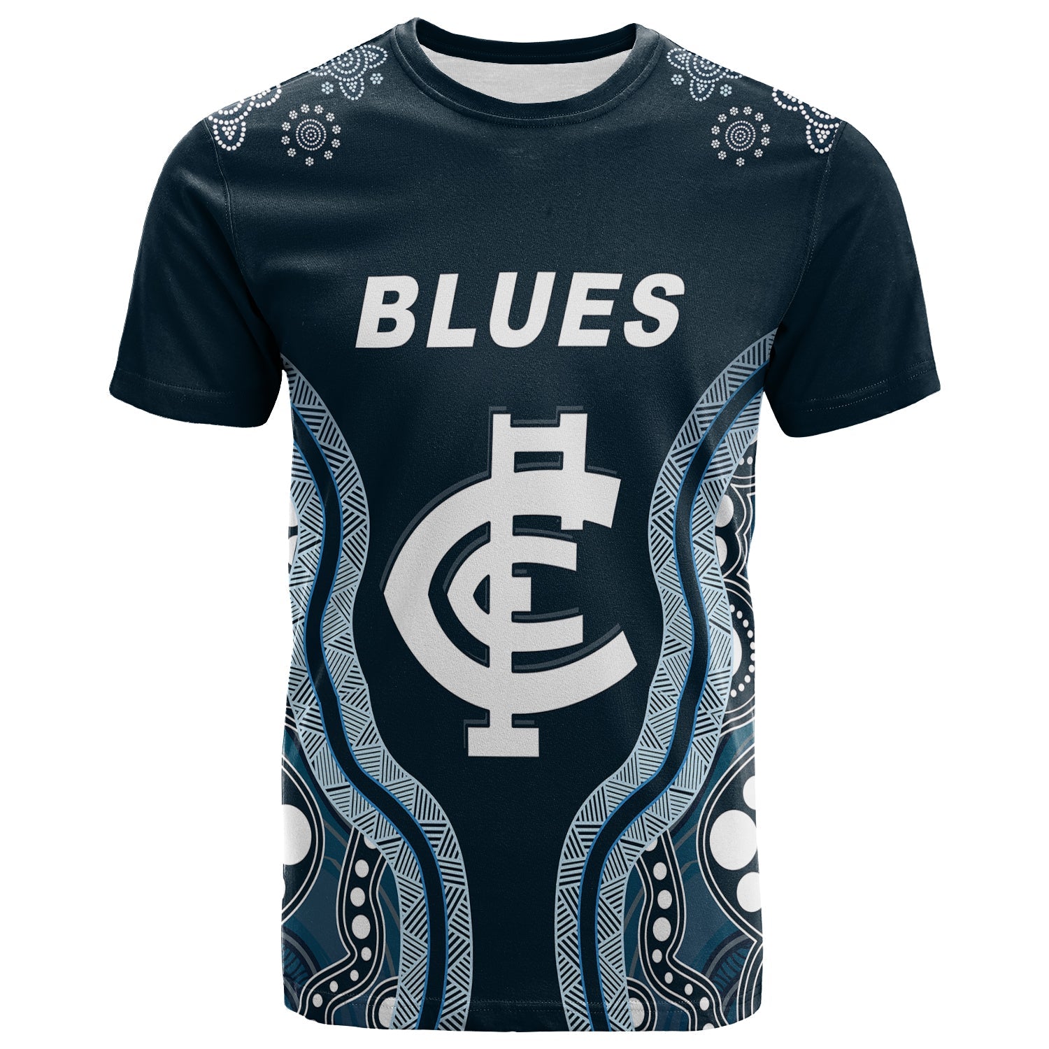 Go Blues T shirt Simple Indigenous - Vibe Hoodie Shop