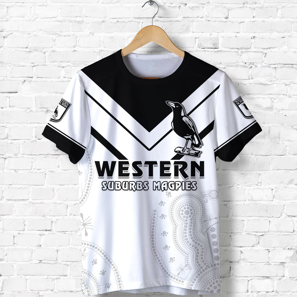 (Custom Personalised) The Magpies Indigenous T shirt 1908 Western Suburbs - Vibe Hoodie Shop