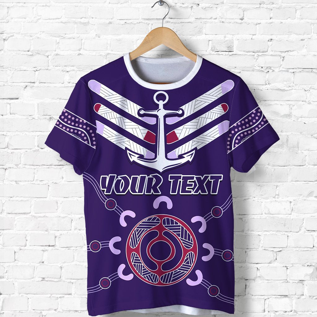 (Custom Personalised) Dockers T shirt Indigenous Fremantle - Vibe Hoodie Shop