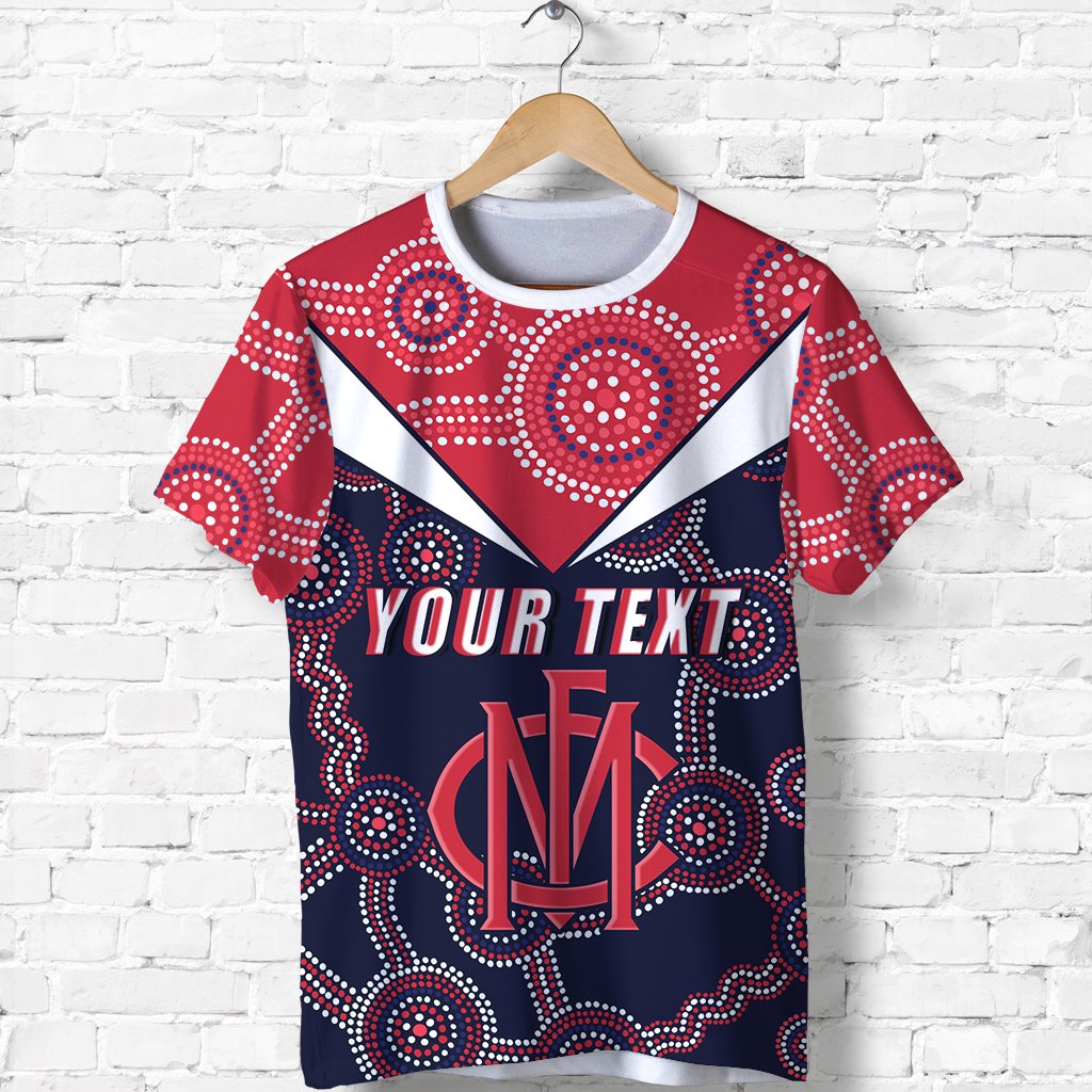 (Custom Personalised) Demons Indigenous T shirt Melbourne Fancy - Vibe Hoodie Shop