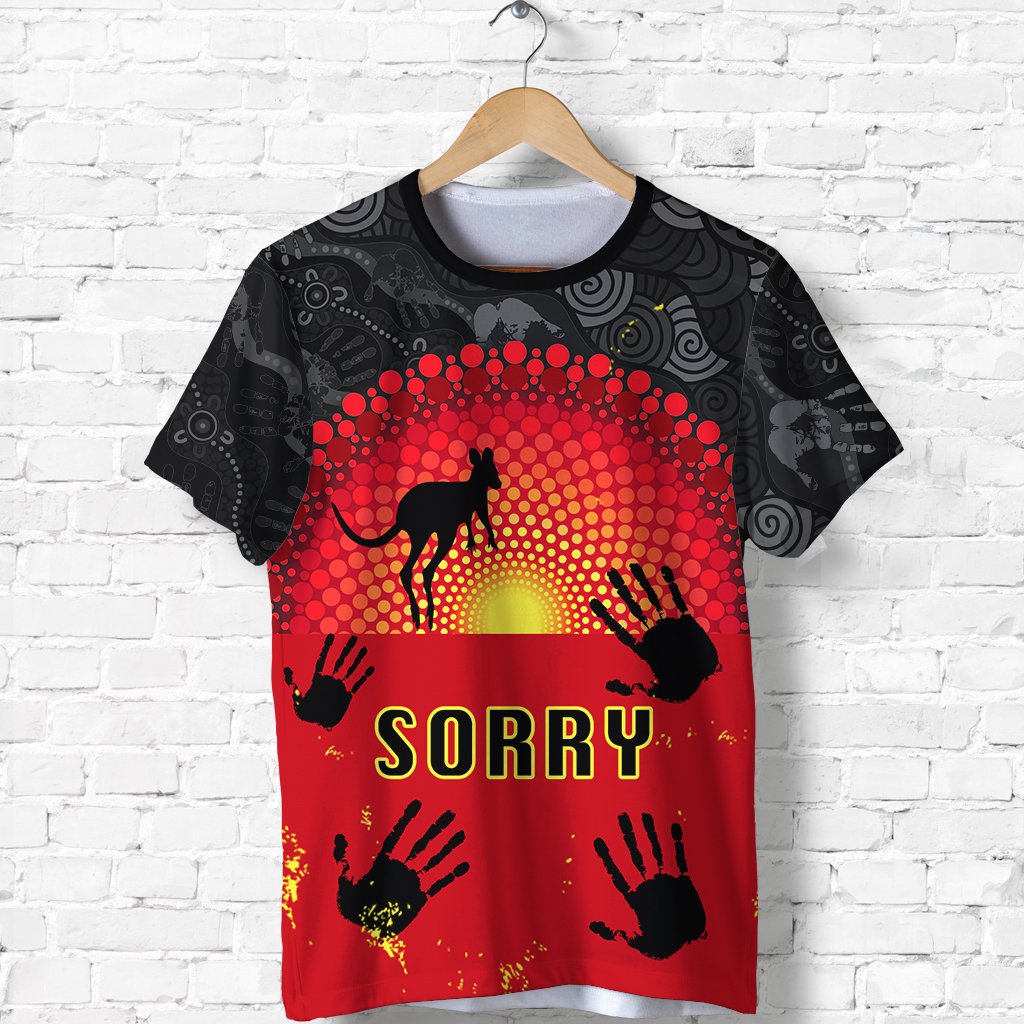 National Sorry Day T shirt Version 02 - Australian Aboriginal - Vibe Hoodie Shop