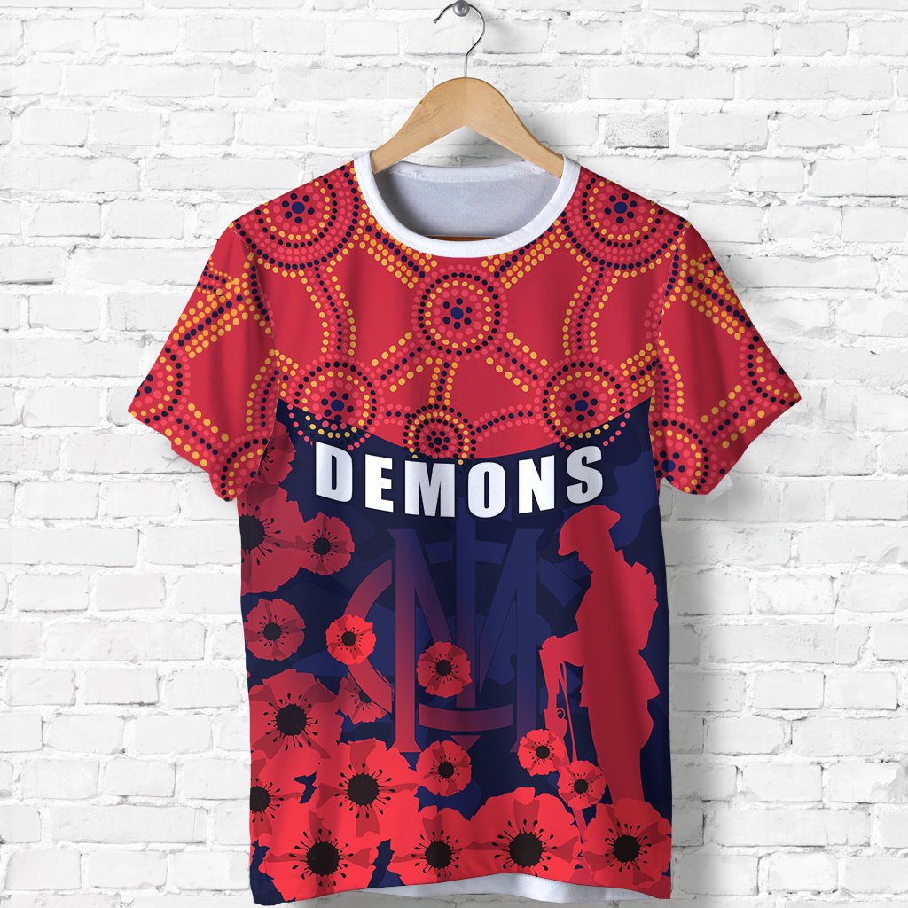 Demons ANZAC Day T shirt Melbourne - Vibe Hoodie Shop