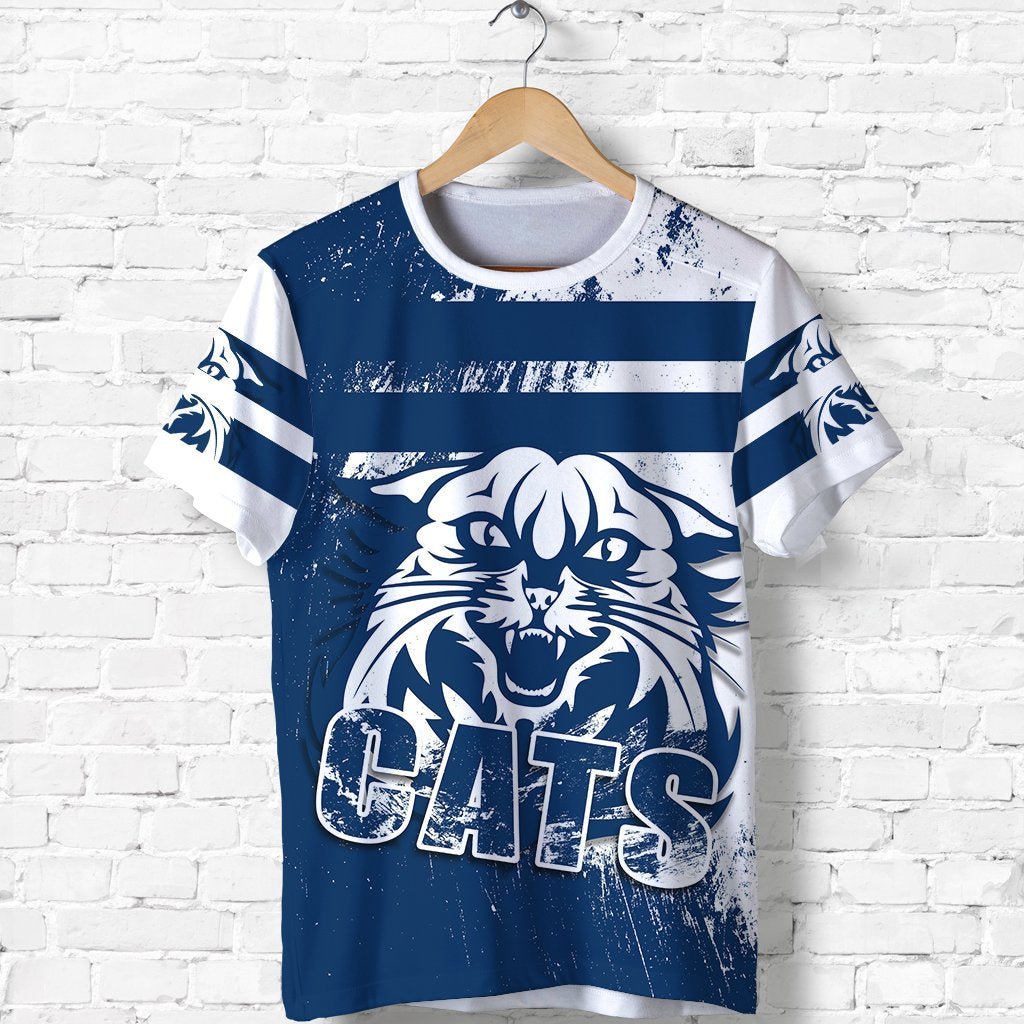 Cats T shirt Geelong Style Grunge - Vibe Hoodie Shop