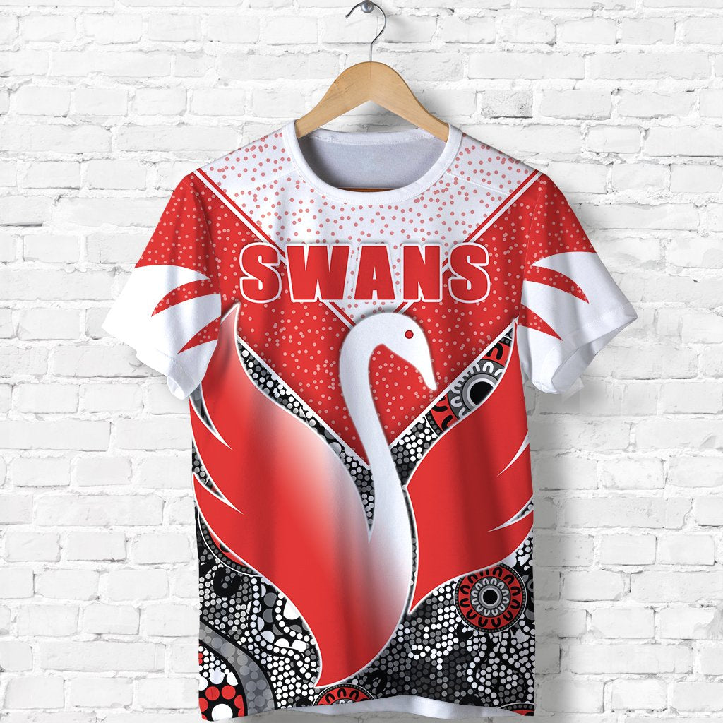 Swans Indigenous T shirt Sydney Style - Vibe Hoodie Shop