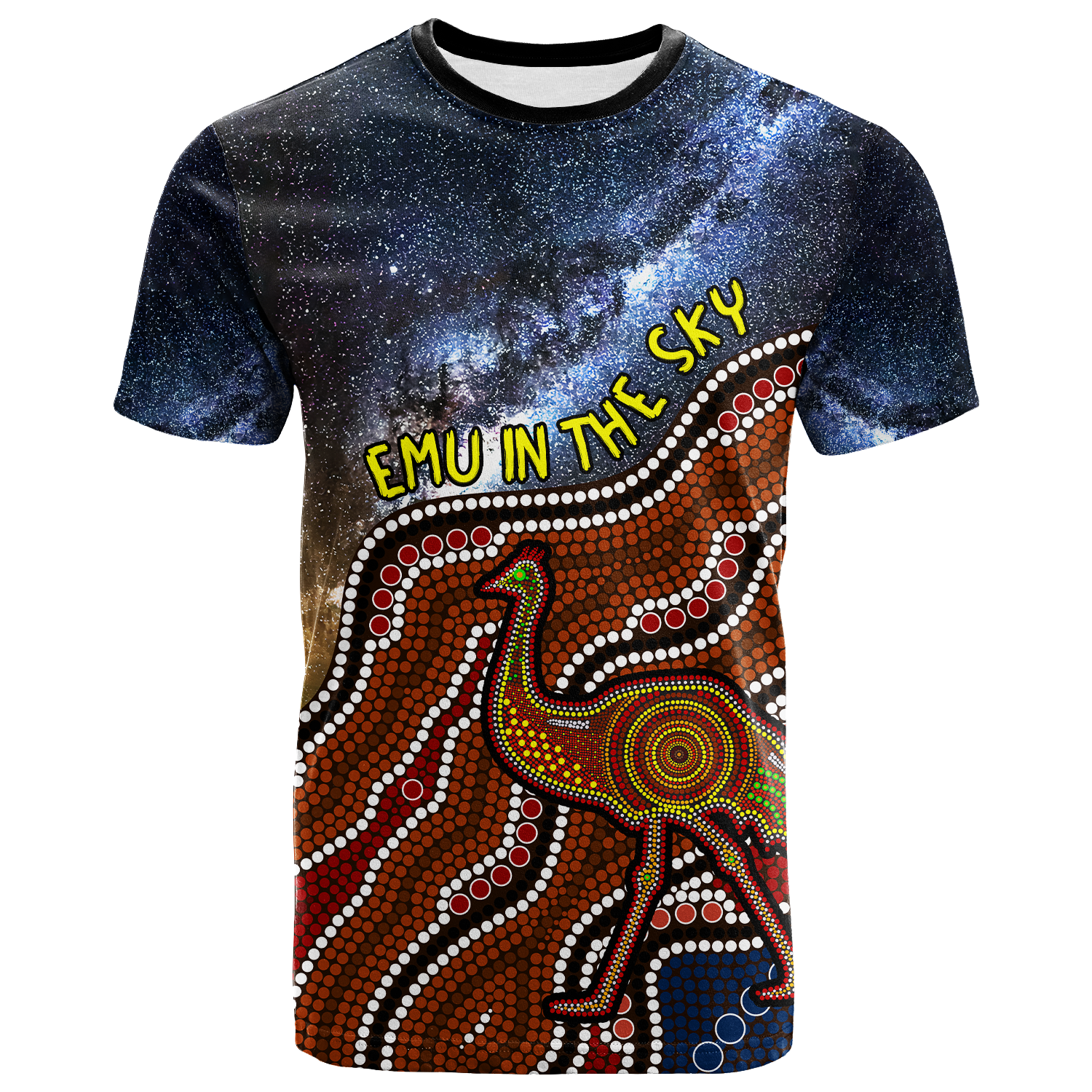 Emu In The Sky Australia Aboriginal T Shirt - - Vibe Hoodie Shop