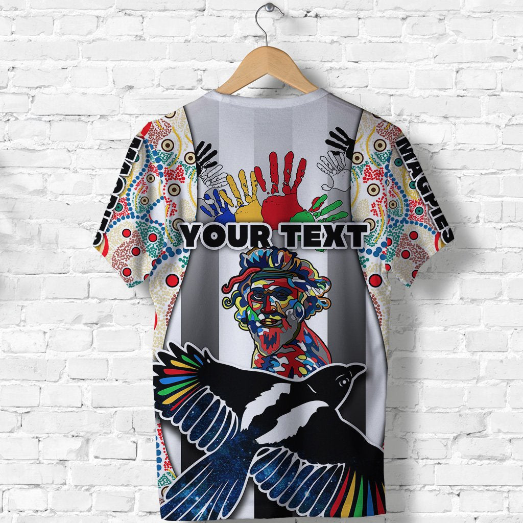 (Custom Personalised) Magpies NAIDOC Week T shirt Collingwood Modern Style - Vibe Hoodie Shop