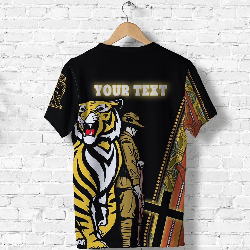 (Custom Personalised) Richmond Premier T shirt Tiger And Soldiers - Vibe Hoodie Shop